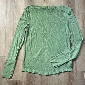 Sz L We The Free Olive Long Sleeve Top